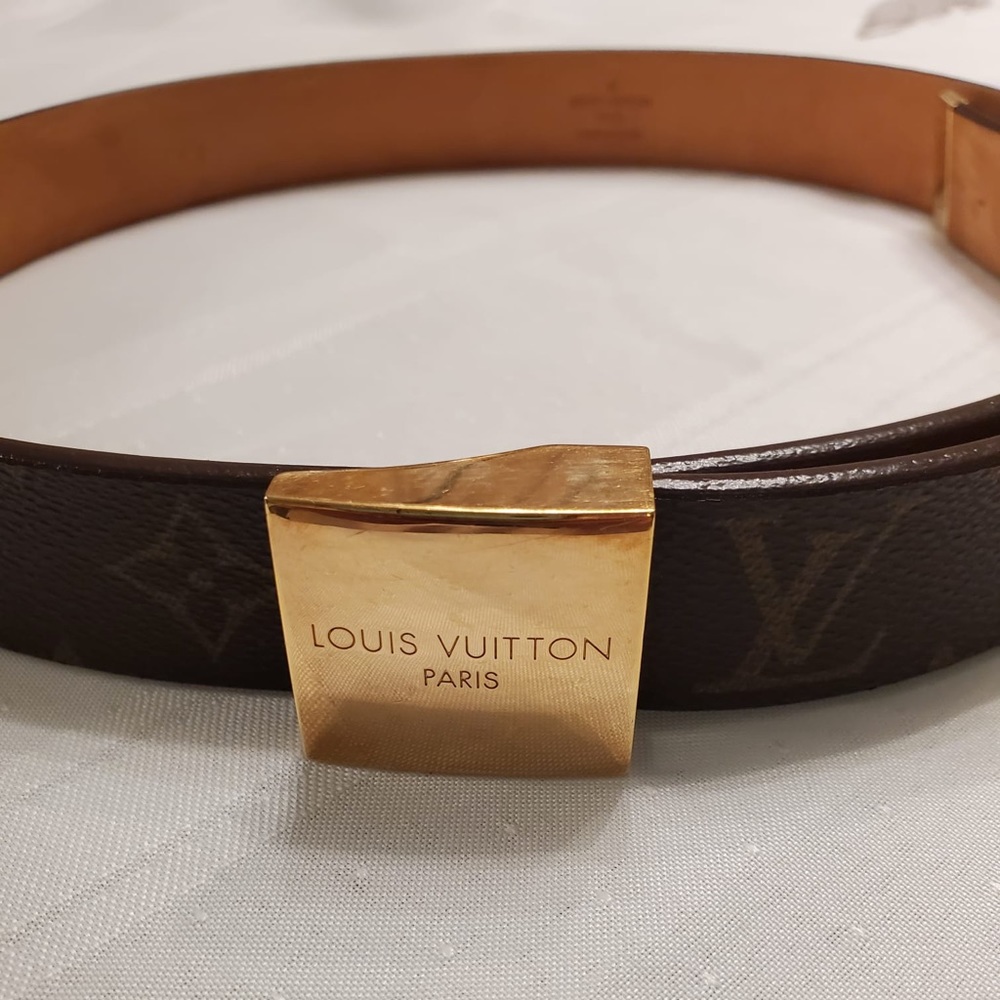 ORIGINAL Vintage Louis Vuitton LV Monogram Belt 🤎